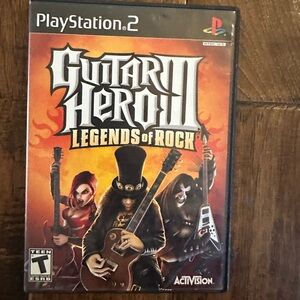Sony Guitar Hero III: Legends of Rock – PlayStation 2 Black and Orange Cover